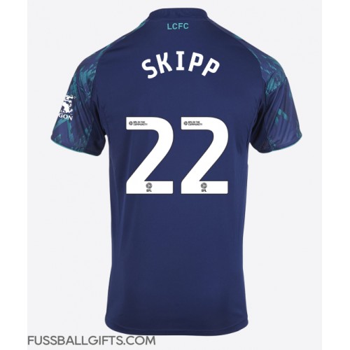 Leicester City Oliver Skipp #22 Fußballbekleidung Auswärtstrikot 2025-26 Kurzarm